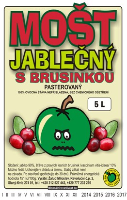 Most jablko brusinka